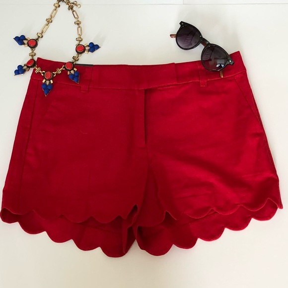 J Crew Factory Shorts Nwt Jcrew Factory Womens 4 Inch Scalloped